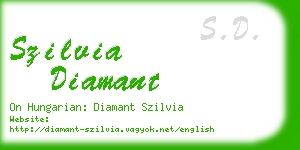 szilvia diamant business card